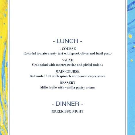 Food onboard ALTHEA # 8