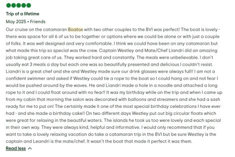 Review img # 25 of the yacht Boatox
