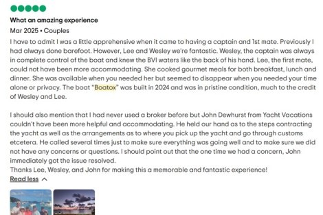 Review img # 3 of the yacht Boatox