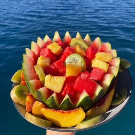 Food onboard CHILLIN’ HUT # 1