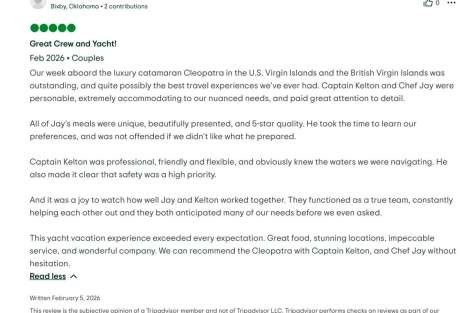 Review img # 2 of the yacht Cleopatra