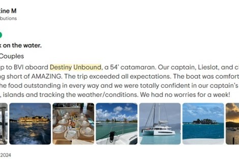 Review img # 7 of the yacht Destiny Unbound