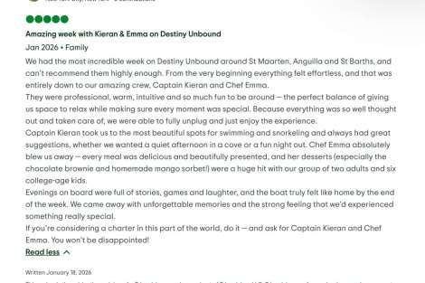 Review img # 4 of the yacht Destiny Unbound