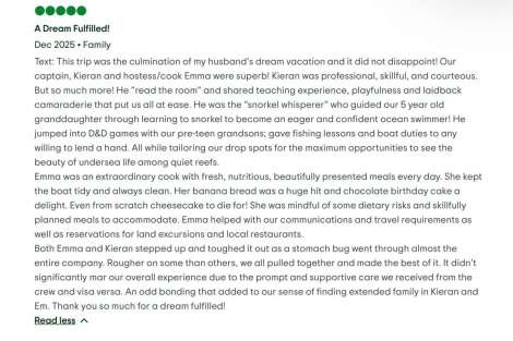 Review img # 6 of the yacht Destiny Unbound