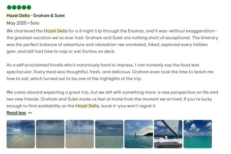 Review img # 7 of the yacht Hazel Della