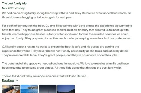 Review img # 5 of the yacht Morning Star