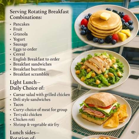 Food onboard NEON MOON # 1