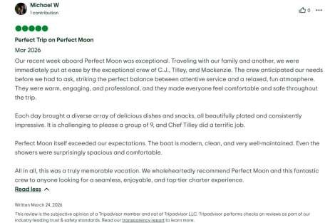 Review img # 4 of the yacht Perfect Moon