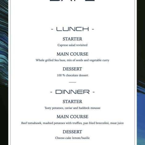 Food onboard Sunliner X # 3