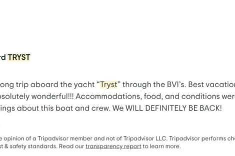 Review img # 13 of the yacht Tryst
